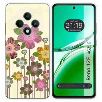 Funda Silicona para Oppo Reno 12F 4G / 12 F 5G diseño Primavera En Flor Dibujos