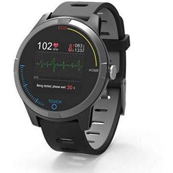 PRIXTON – Reloj Inteligente Smartwatch para Android e iOS con Electrocardiograma, Presión en Sangre, Pulsometro, Resistente a Salpicaduras, Pulsera de Actividad para Hombre y Mujer | SWB28