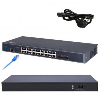 Extralink Chiron | Switch Gestionado L3 Gigabit Ethernet 1U Negro