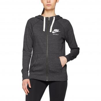 Nike NSW Vntg FZ Sudadera, Mujer, Negro