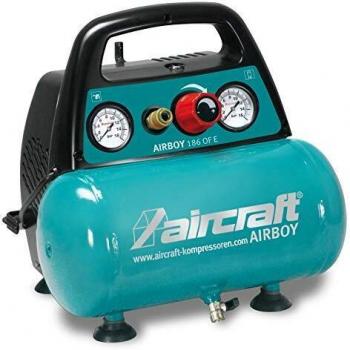 Compresor portátil Aircraft Airboy 186 OF E, sin aceite, 6L, 8 bar, 180 l/min, 1.1 kW