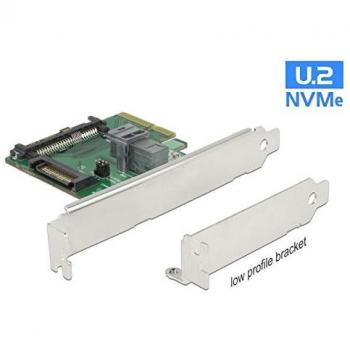 Adaptador PCIe x4 U.2 NVMe a SFF-8643 DeLOCK 89922, Plata, 24 Gbit/s