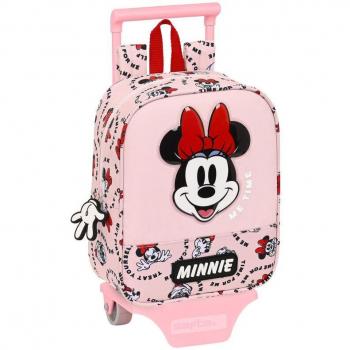 Mochila con Ruedas Trolley Me Time Minnie Mouse Disney 27cm Rosa