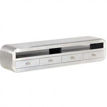 vidaXL Mueble TV Vintage Aluminio Mango Mesa Televisión Televisor Sala Comedor