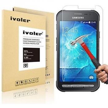 Samsung Galaxy Xcover 3 Protector de Pantalla, iVoler® Protector de Pantalla de Vidrio Templado Cristal Protector para Samsung Galaxy Xcover 3 SM-G388F - Dureza de Grado 9H, Espesor 0,20 mm, 2.5D Round Edge-[Ultra-trasparente] [Anti-golpe] [Ajuste Perfec