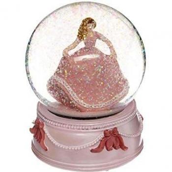 Bola de Nieve Musical Princesa Rosa - 10 cm