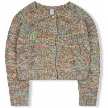 Chaqueta de niña Tuc Tuc tricot jaspeada con cierre de botones Cattitude