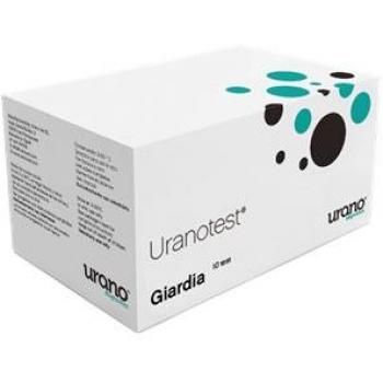Uranotest Giardia 10 Test - Prueba rápida para la detección de Giardia en muestras de agua o heces, incluye 10 test, fácil de usar, resultados en minutos, alta sensibilidad y especificidad