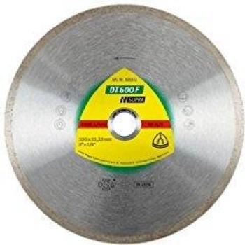 Disco de diamante macizo Klingspor 180mm x 1.6mm x 30/25.4mm DT600F para cerámica