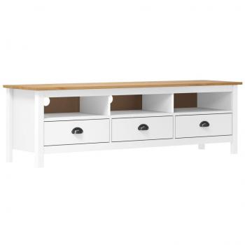 Mueble para TV Hill Blanco 158x40x47 cm Madera de pino