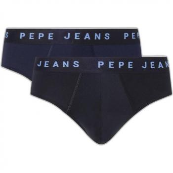 Pepe Jeans Men's XL Low Rise Logo Printed Slip Pack (2 Units) - Homewear, Polyester, 2024 Outlet