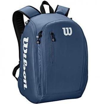 Wilson Mochila de tenis, Tour, Hasta 2 raquetas, Azul/blanco, WR8002202001