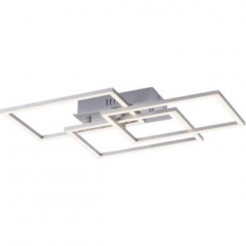 Lámpara de techo LED regulable Iven en acero, diseño moderno