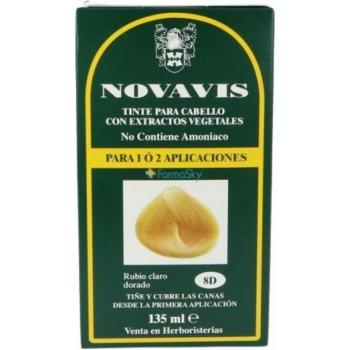 Tinte Vegetal Novavis 8D Rubio Claro Dorado 135ml