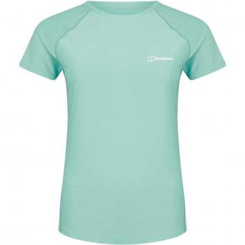 Camiseta técnica de mujer Berghaus 24/7 verde pastel manga corta tamaño L
