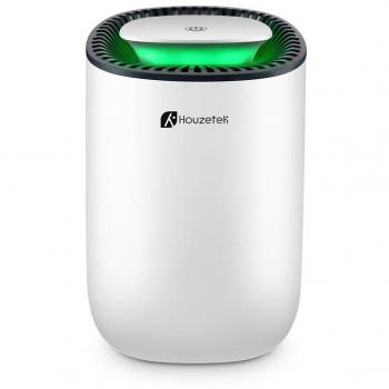 Houzetek Deshumidificador Electrico, Mini Deshumidificador Silencioso Bajo Consumo 600ml, Deshumidificador Pequeño Portátil para Hogar, Armarios, Habitación, Baño, Cocina, Garaje