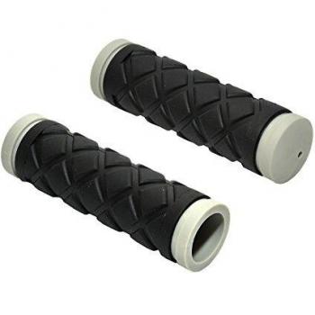 Agarras de bicicletas AGR Junior R5 102mm para bicicleta de niños, extremos cerrados, color gris y negro