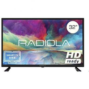 Televisor Led 32 Pulgadas HD Smart TV. Radiola LD32100KA, Resolución 1920 x 720P, HDMI, VGA, WiFi, TDT2, USB Multimedia, Color Negro
