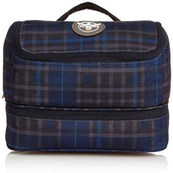 Chiemsee evacuatorios funda neceser Azul Check Black Talla:27.5 x 17.5 x 13.5 cm, 6 Liter