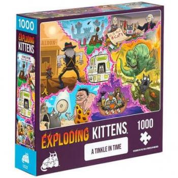 Puzle Exploding Kittens 1000 piezas Feline of Unusual Size - ASMODEE PUZZLE 1000 PCS FELINE OF UNUSUAL SIZE EXPLODING KITTENS 6x20x20 Cms