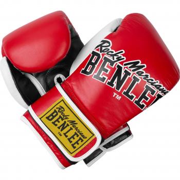 Benlee Bang Loop Leather Boxing Gloves Red/Black 12 oz Unisex