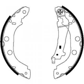 HELLA 8DB 355 001-751 Brake Shoe Set - H9025