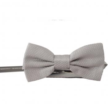 Dolce & Gabbana Gray 100% Silk Adjustable Neck Papillon Tie