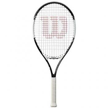 Wilson, Raqueta de tenis para jóvenes, Roger Federer 26, Negro/Rojo, Para jóvenes con altura de más de 145 cm