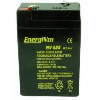 Batería de Plomo 6V 2,8Ah AGM 66x34x100mm