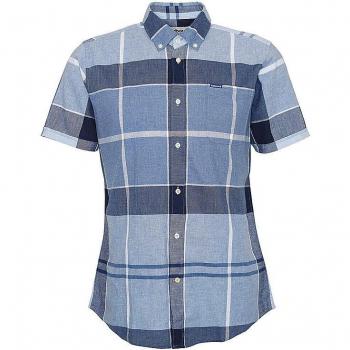 Barbour Men's Berwick Blue Doughill Short Sleeve Shirt - Male - Blue - XX-Large