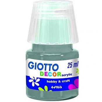 Giotto Bote Decor Acrylic 25 Ml. Plata Caja 6 Uds.