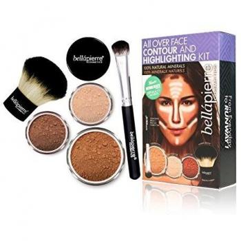 Bellapierre Cosmetics Contouring y Highlight Deep - Kit para rostro