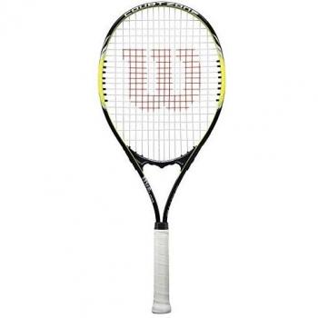 Wilson Raqueta de tenis, Court Zone Lite, Principiantes y jugadores intermedios, Negro/Amarillo, Tamaño de empuñadura L3
