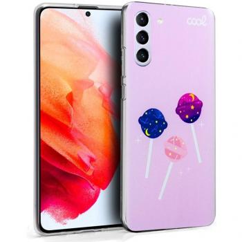 Funda de Silicona con Diseño de Caramelos para Samsung Galaxy S21