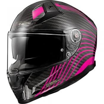 LS2 Casco Integral FF811 Vector II Carbon Flux Gloss Violeta