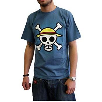 ABYstyle abystyleabytex058 _ gd-xl Abysse One Piece calavera con mapa de manga corta Hombre basic T-Shirt