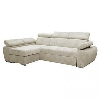 Sofá Rinconero Columbus 192 con Función de Descanso y Caja de Ropa de Cama, Dimensiones 255x170x85cm