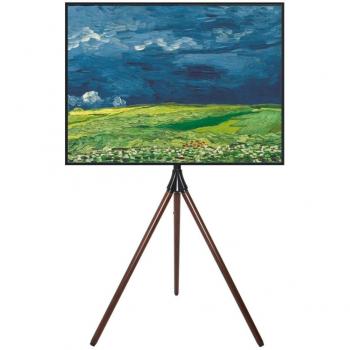 Soporte de Suelo para TV LCD/LED/Plasma 32-65 con VESA 600x400 y Acabado en Nogal Oscuro