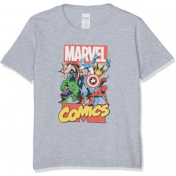 Mercancía Con Licencia Oficial Marvel Comics Heroes La Camiseta Del Niño Unisexo - H.Gris 3/4 Años