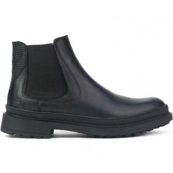 Bota Chelsea de hombre de piel en negro