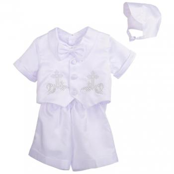 Lito Angels - Ropa de bautizo - para bebé niño blanco Style A 18 Meses