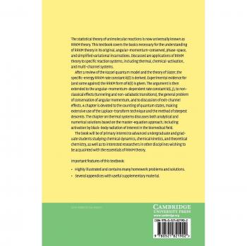 Reacciones Unimoleculares: Una Introducción Concisa - Cambridge