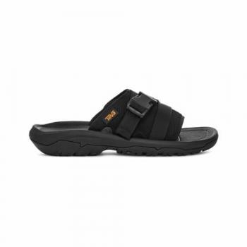 Teva Men's Hurricane Verge Adjustable Black Slide Sandal - Size UK 8 / US 9