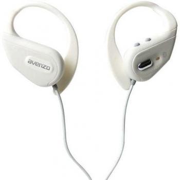 Avenzo AV603BC - Auriculares deportivos con Bluetooth, color blanco