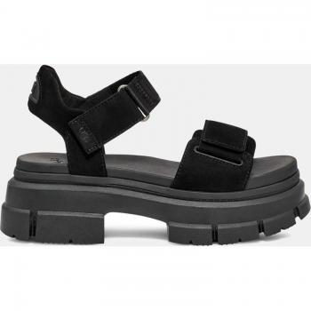 UGG Women's Ashton Ankle Flat Sandals - Black