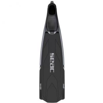 Aletas de Buceo Seac W-22 Negro, Aletas Largas de Apnea con Pala, Diseño ergonómico, Materiales resistentes al agua salada, Talla ajustable, Ideal para snorkel y buceo