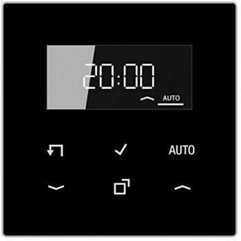 Temporizador Estándar Digital de Cristal Negro LS 1750 D SW con Pantalla Táctil y Sensores