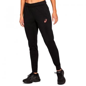 Pantalón Asics Logo Grande Negro Mujer - Pantalón textil, color negro con logo grande, diseñado para mujer