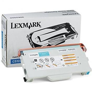 Lexmark C510 C510N C510Dtn Colour Laser Printer - 20K0500 Cyan Blue Standard Yield Toner Cartridge 3K