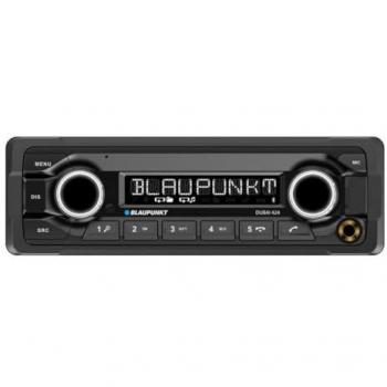 Blaupunkt Dubai 424, Autoradio 1-DIN Heavy Duty con Bluetooth, USB, Entrada AUX, Micrófono Integrado y FM para vehículos de 24 V